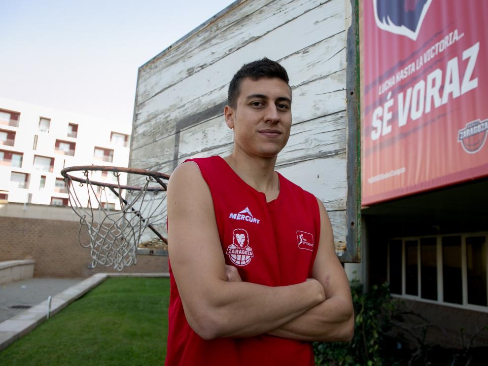 Fabio Santana, en el pabellón Príncipe Felipe.