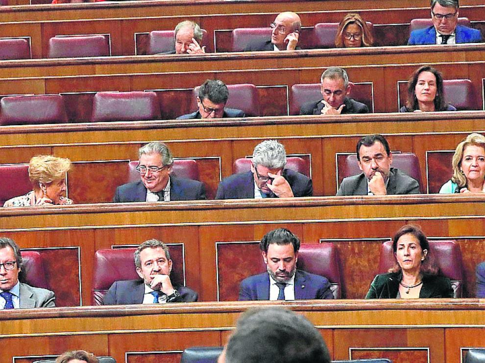 Pedro Sánchez, en una intervención en el Congreso.