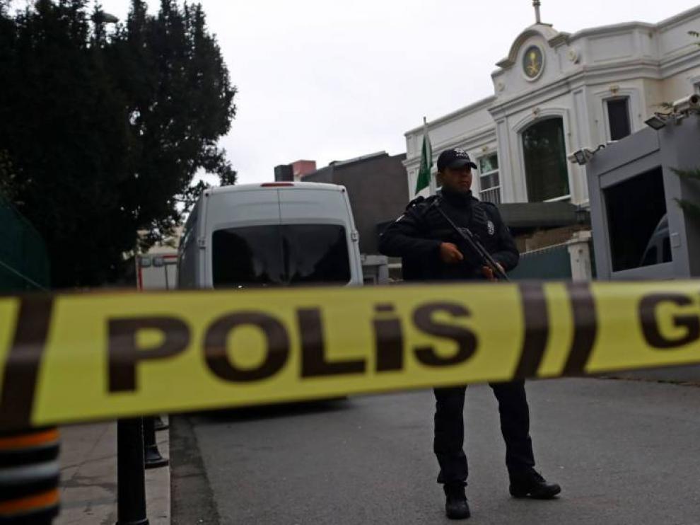 Consulado saudí en Estambul en el que apareció asesinado el periodista.