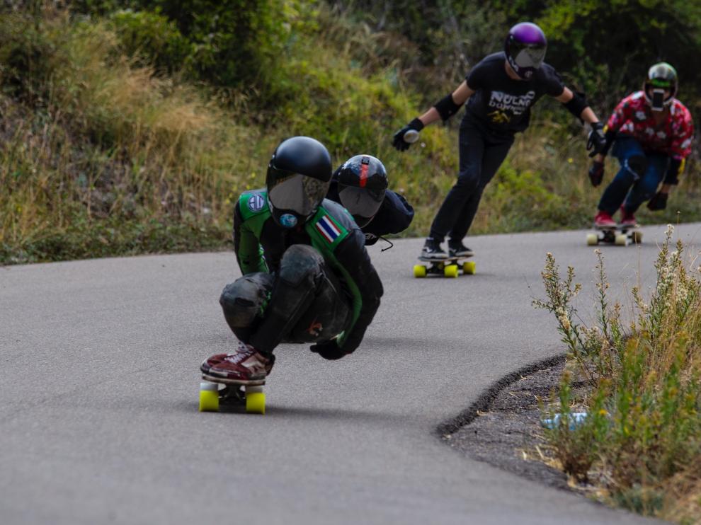 Uno de los participantes de la competición celebrada en Nueno.