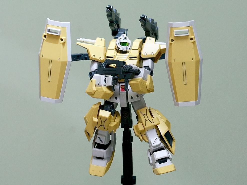 Un robot de la marca japonesa Gundam.