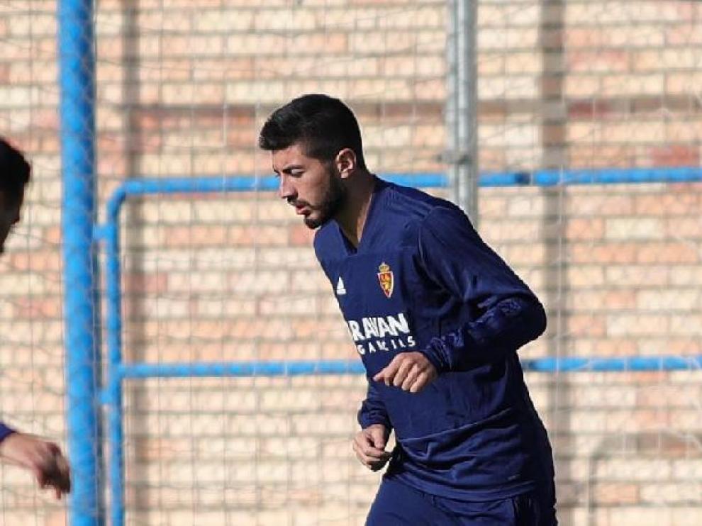 Papunashvili, en el entrenamiento de este viernes en la Ciudad Deportiva.