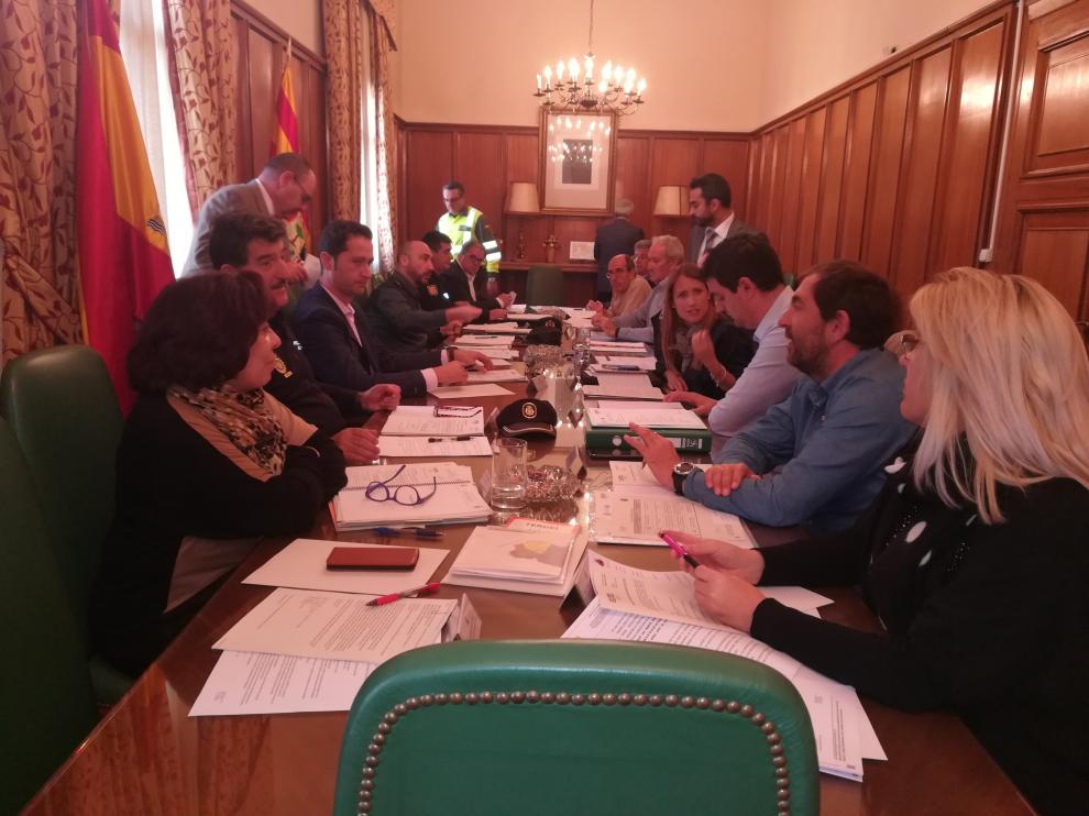 Un momento de la reunión celebrada esta mañana en la Subdelegación del Gobierno en Teruel para hablar del Plan de Vialidad Invernal