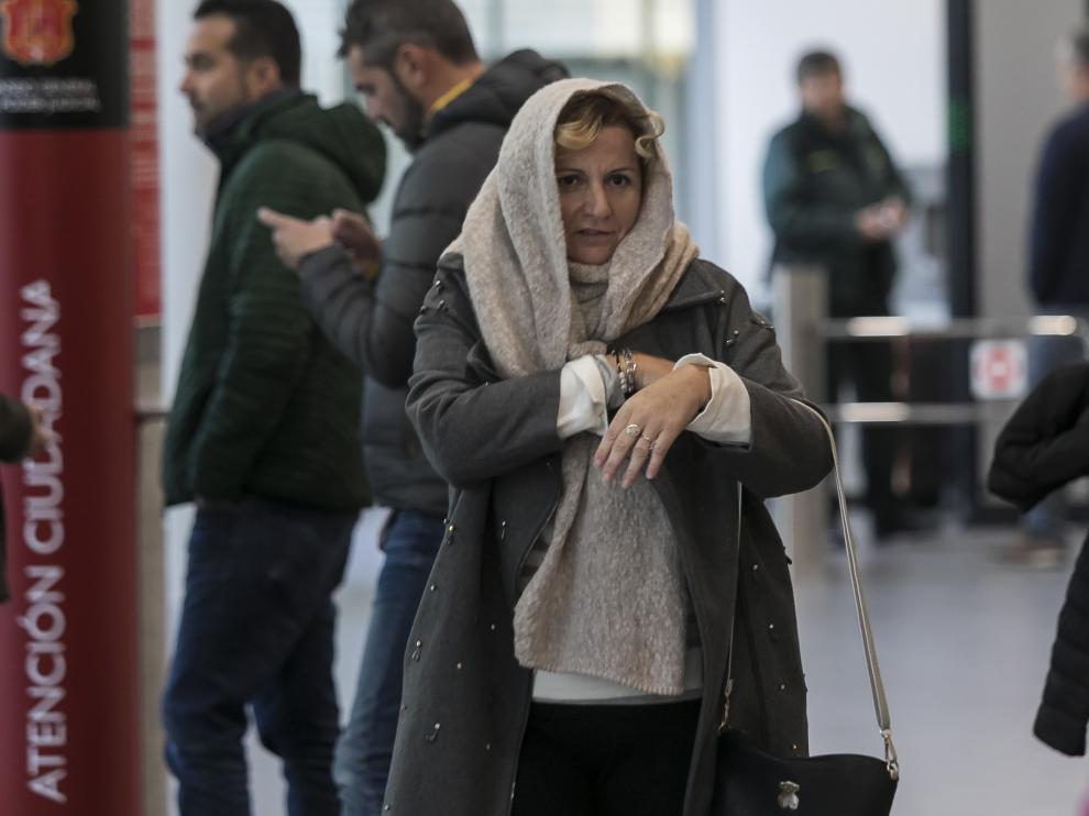La acusada, durante el juicio celebrado en la Audiencia de Zaragoza.