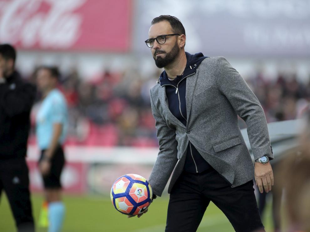 José Bordalás, en su visita a El Alcoraz con el Getafe hace dos cursos en la liga regular.