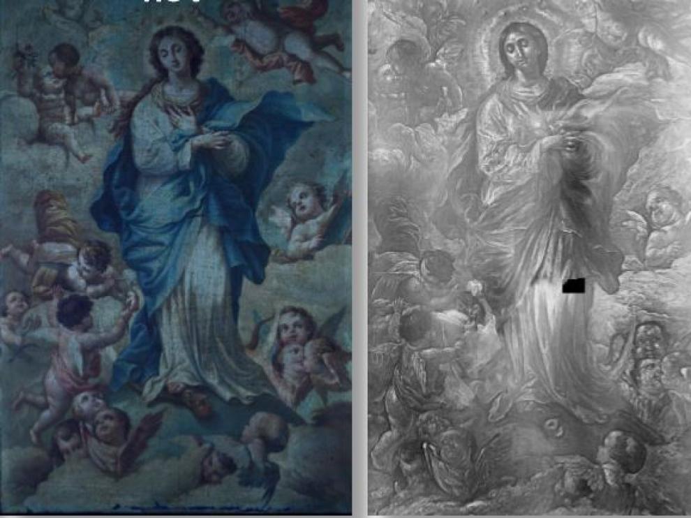 Descubrimientos tras la aplicación de nuevas tecnologías en el cuadro 'La Inmaculada'