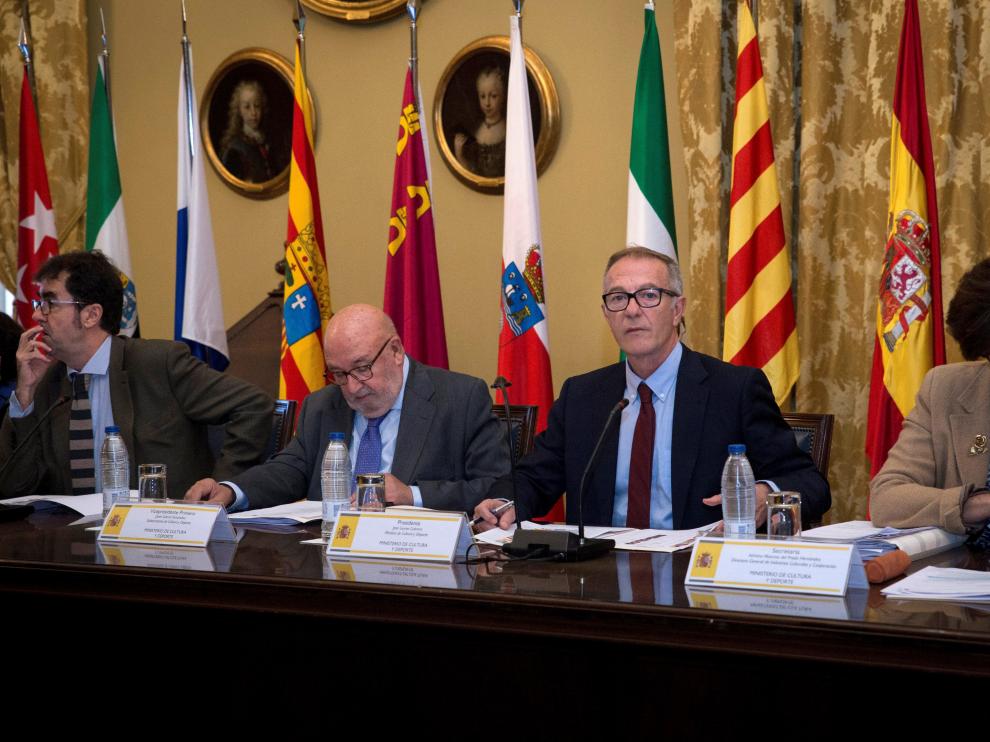 El ministro de Cultura y Deporte, José Guirao, durante la reunión sectorial de Cultura.