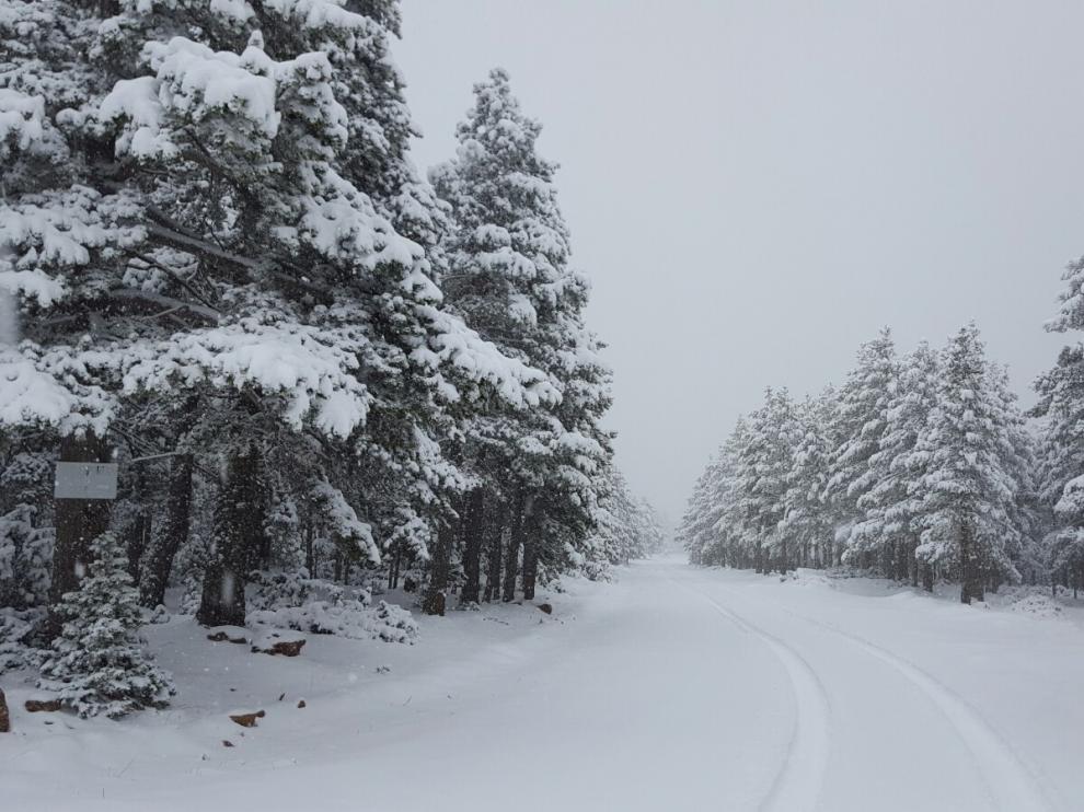 Nevada en Valdelinares.
