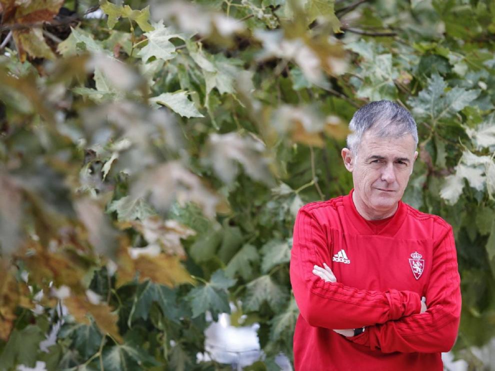 Lucas Alcaraz posa para HERALDO DE ARAGÓN en la Ciudad Deportiva, este miércoles 31 de octubre de 2018.