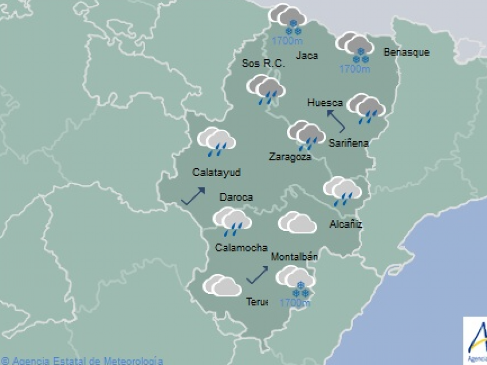El tiempo en Aragón el 31 de octubre.