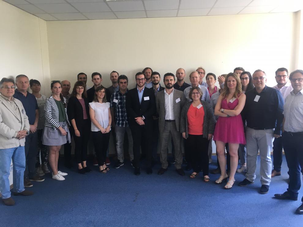 Reunión del consorcio de Vulkano en las instalaciones de IEn en Varsovia, el pasado julio.
