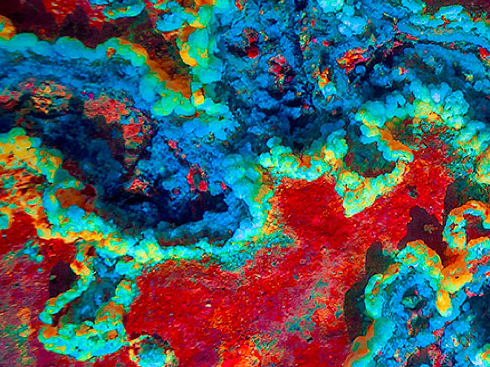 Las imágenes de la exposición no contienen elementos ni colores añadidos