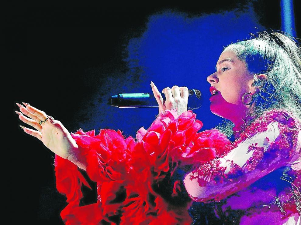Rosalía presentó su segundo disco el pasado miércoles en un concierto gratuito que tuvo lugar en la madrileña plaza de Colón
