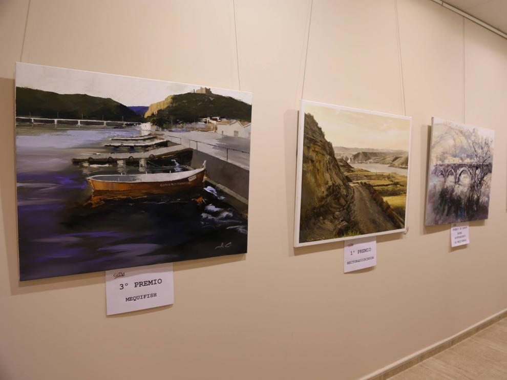 Obras del XX concurso de pintura rápida 'Villa de Mequinenza'