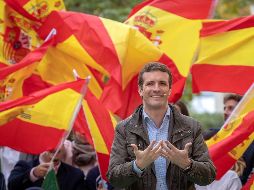El líder del PP, Pablo Casado.