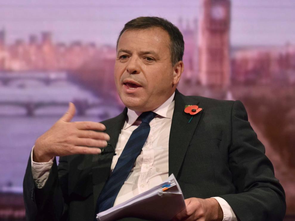 Arron Banks, este domingo, en una entrevista televisada