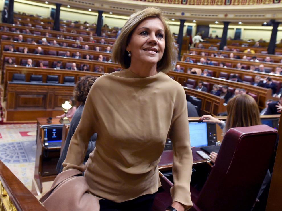 La ex secretaria general del PP, María Dolores de Cospedal, en una foto de archivo.
