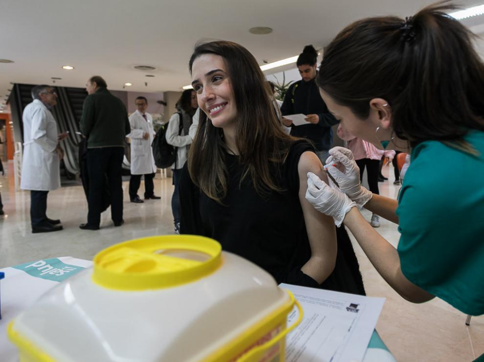 Imagen de archivo de la jornada de vacunación de la gripe.