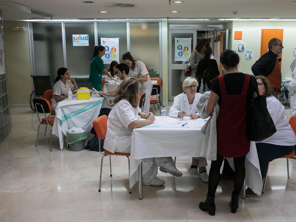 Imagen de archivo de la jornada de vacunación de la gripe.