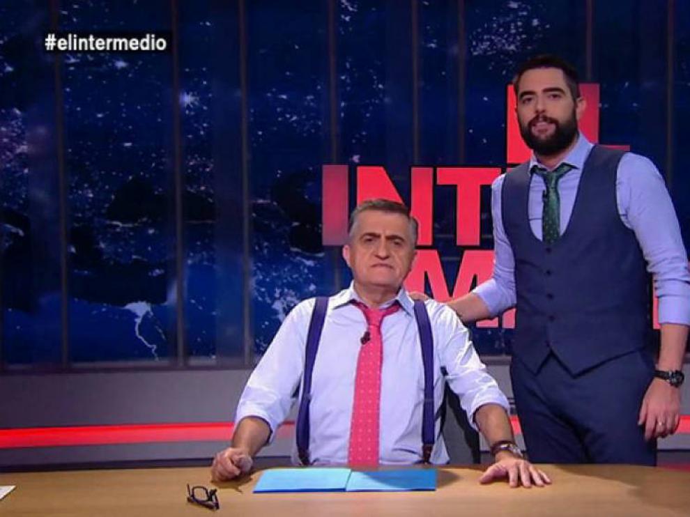 El Gran Wyoming y Dani Mateo en el programa de 'El Intermedio' de pasado lunes.