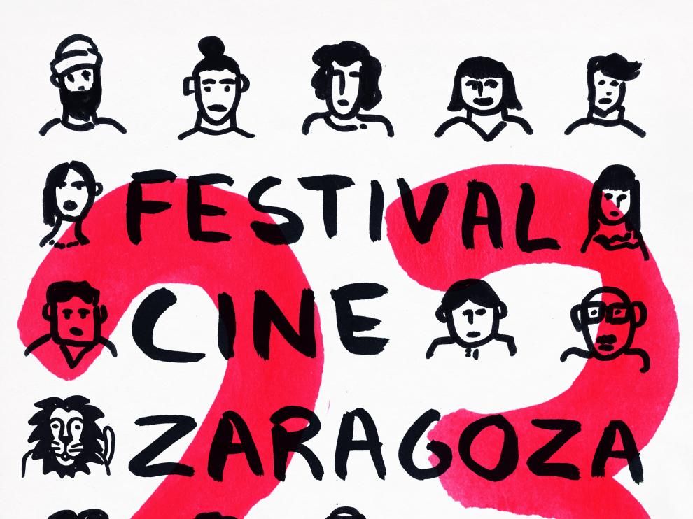 Cartel del Festival de Cine de Zaragoza.