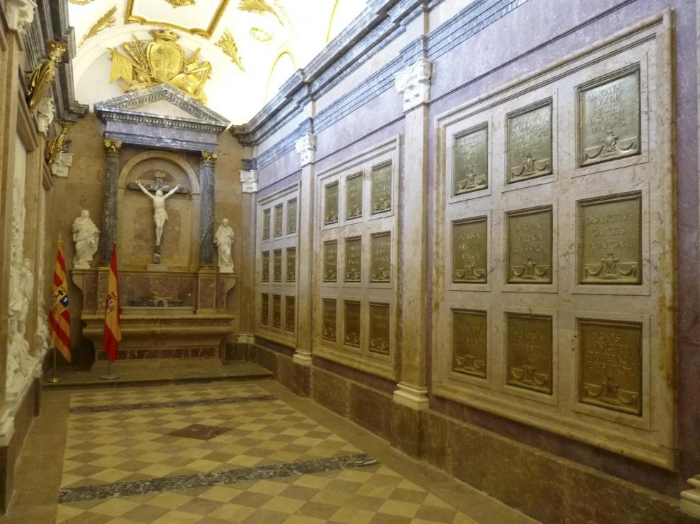 El panteón real del Monasterio de San Juan de la Peña.