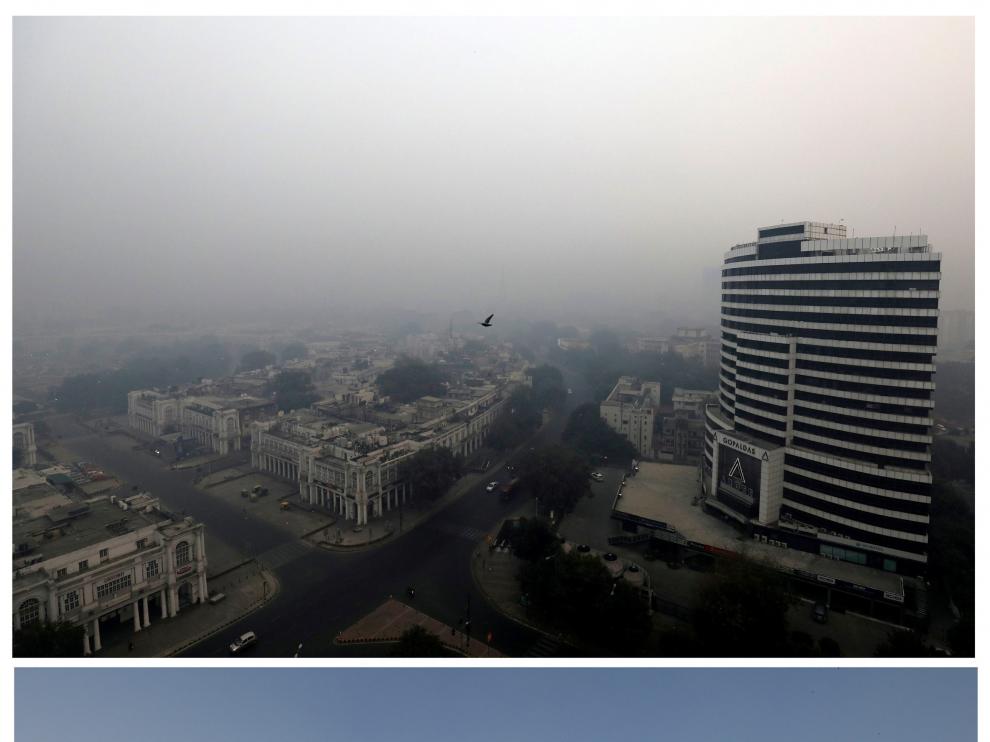 Contaminación en Nueva Delhi.