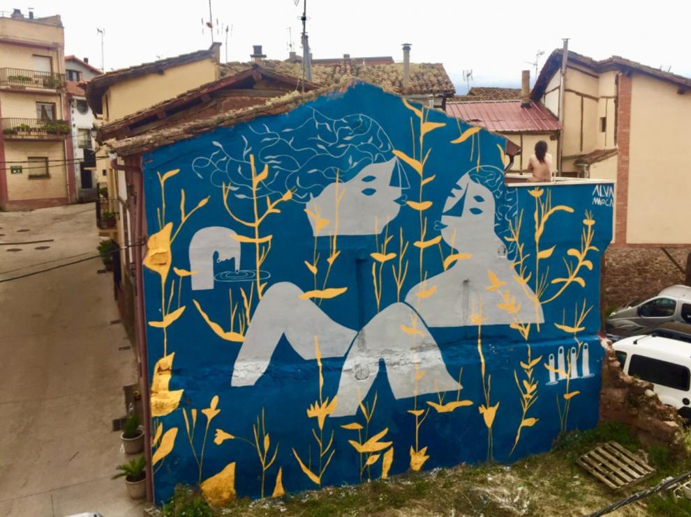 Mural de Alva Moca, uno de los artistas que participará en el proyecto