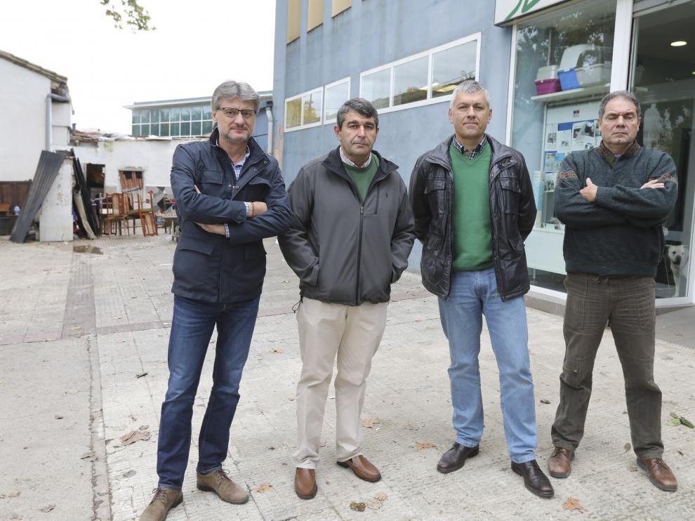 Los cuatro presidentes de las asociaciones de polígonos