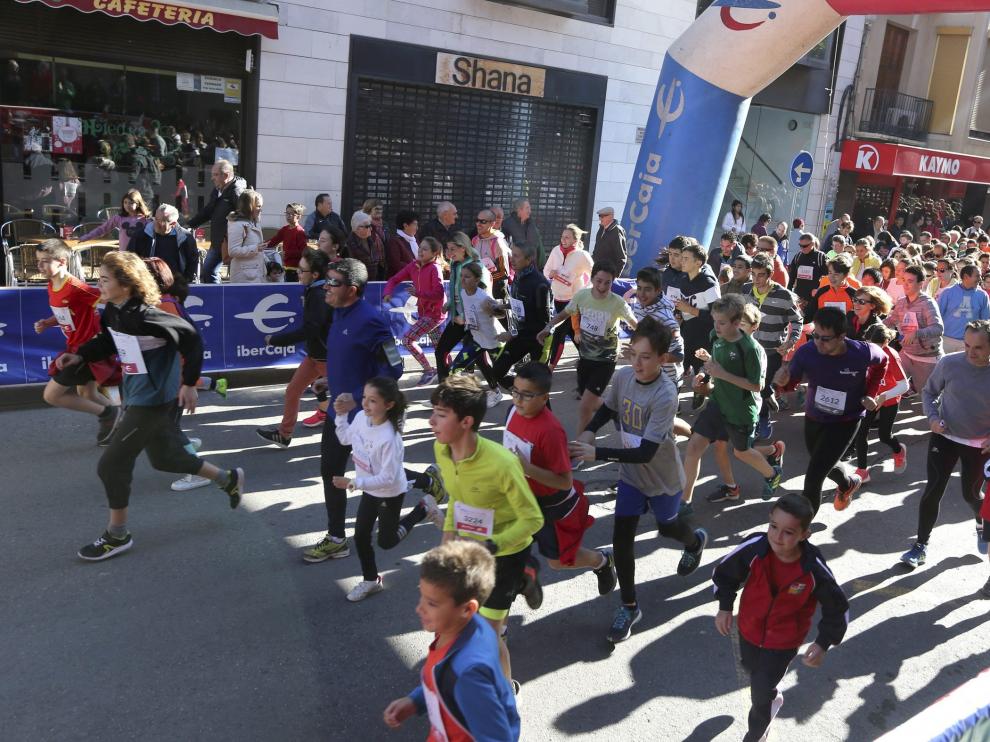 Salida de la edición de 2017 de la Carrera Popular Ibercaja de Huesca