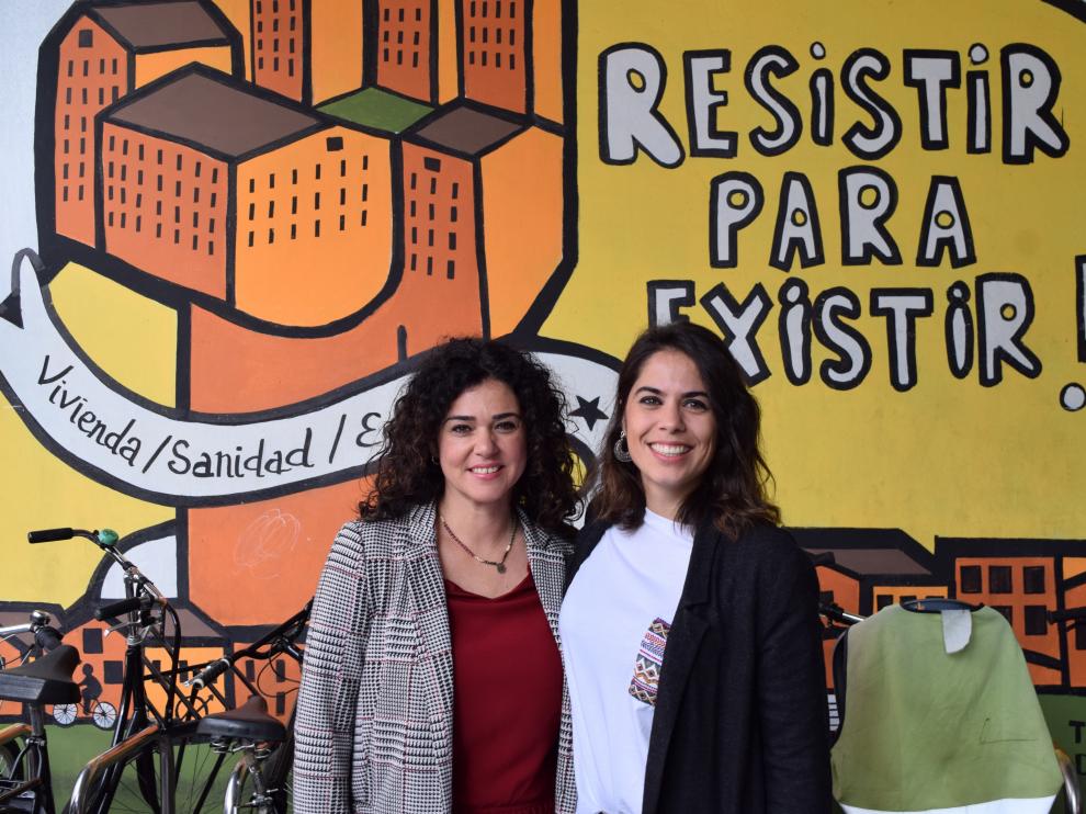 Candidatura Adelante por Aragón - Erika Sanz e Itxaso Cabrera