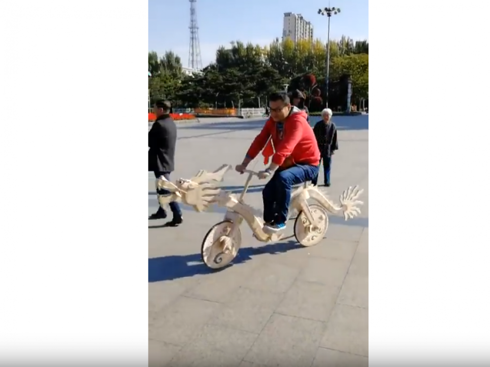 Imagen de la bicicleta obtenida de Youtube.