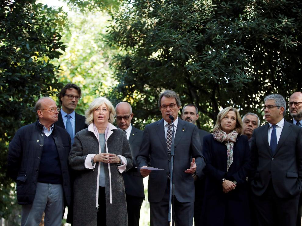 Mas durante la comparecencia realizada este martes.
