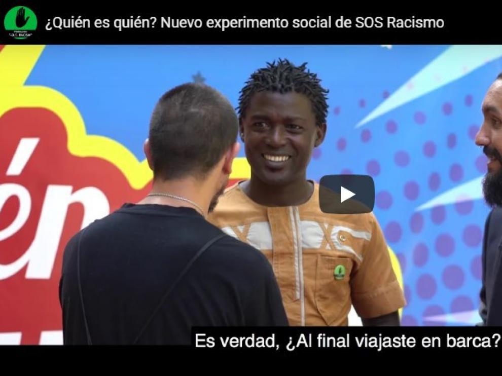 Una captura del vídeo 'Quién es quién', el nuevo experimento de Sos Racismo para combatir prejuicios.