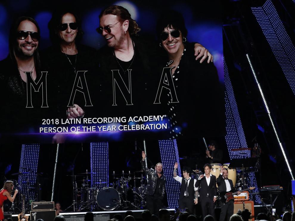 La banda Maná recibió el premio Persona del Año.