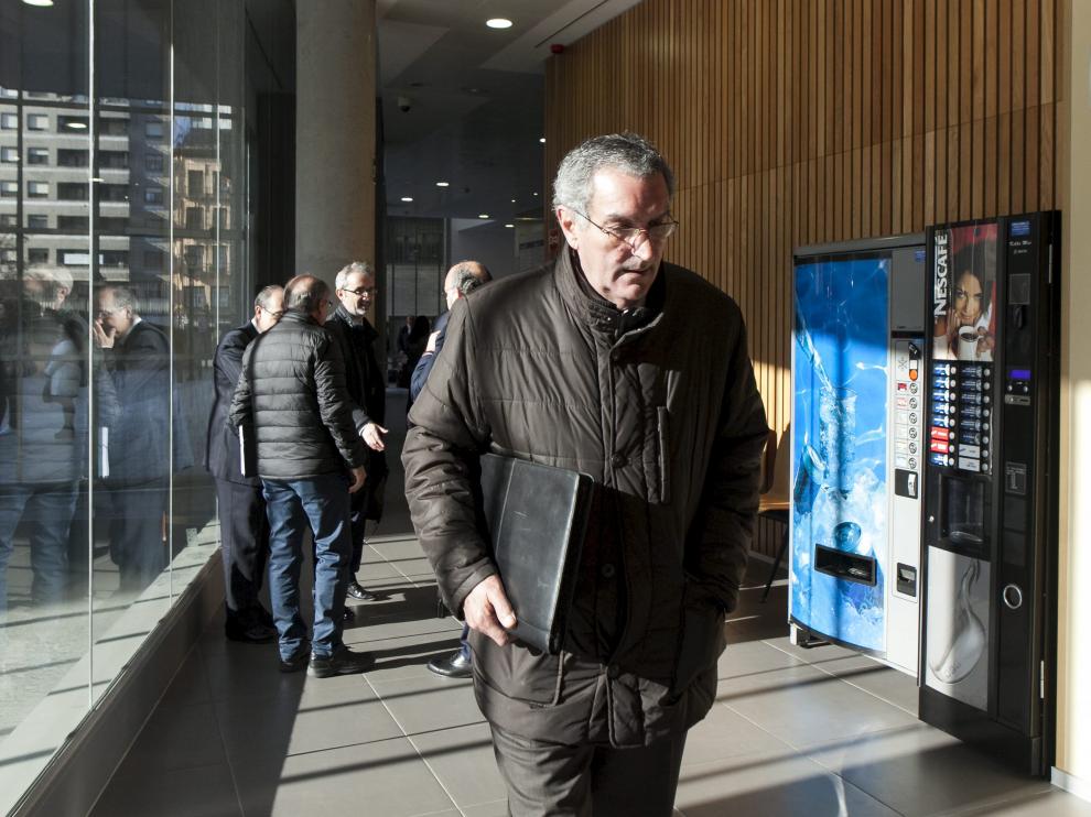 Ricardo García Becerril, exgerente de Plaza, durante una de sus comparecencias en el juzgado.