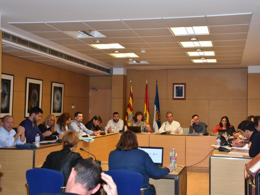 Imagen de un pleno del Ayuntamiento de Utebo.