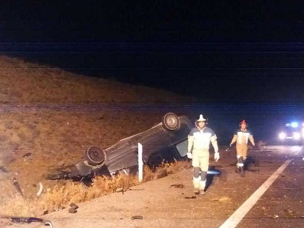Accidente en la AP-68, a la altura de Pedrola