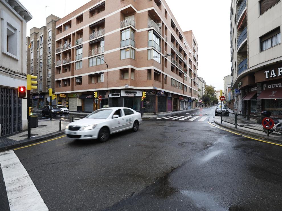 Confluencia de la calle Princesa con Cortes de Aragón