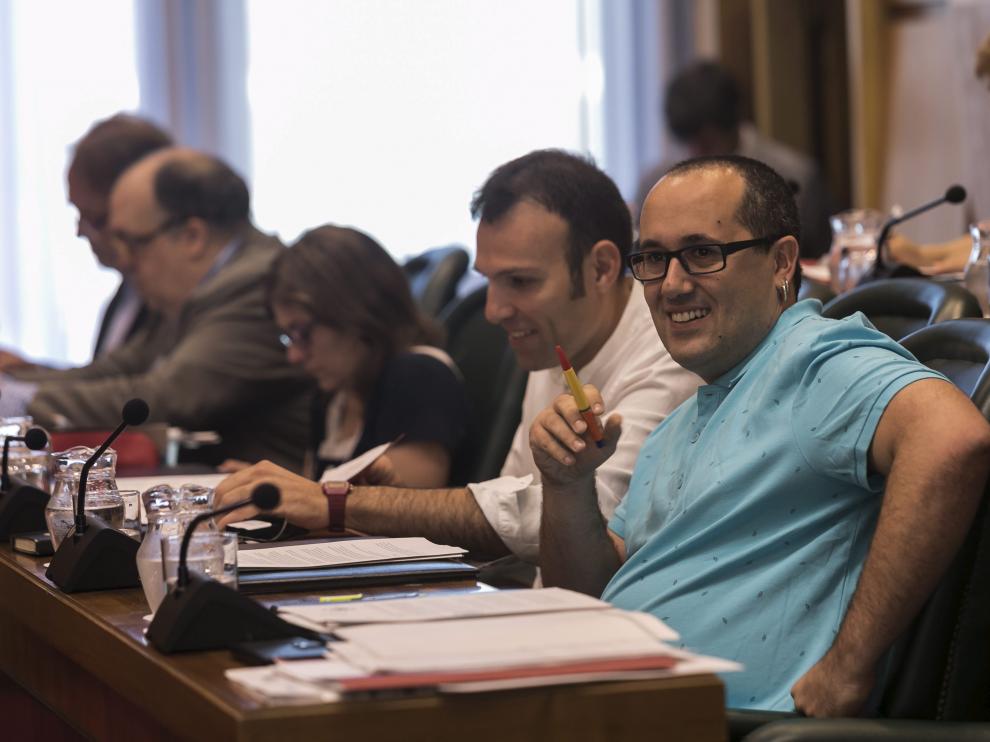 El concejal Cubero, en un pleno municipal el pasado mes de junio