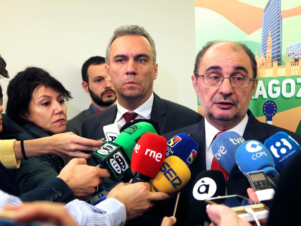 El presidente de Aragón, Javier Lambán, en imagen de archivo.