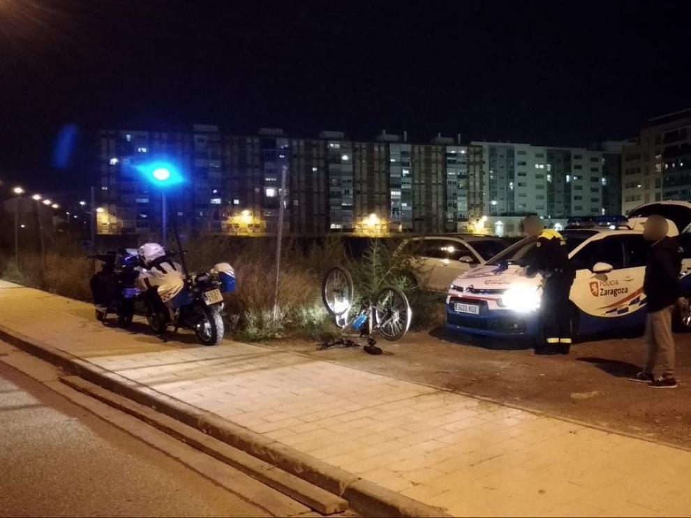 Interceptan a un ciclista bebido en el barrio Oliver.