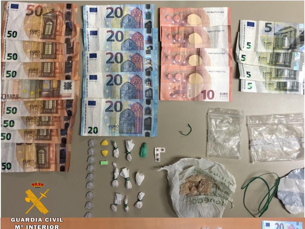 Drogas incautadas a los detenidos