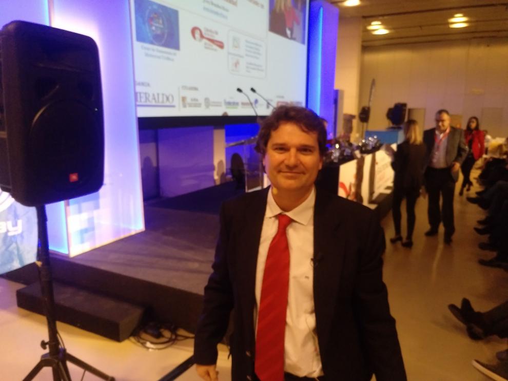 El doctor en Bioquímica, José Miguel Mulet tras su intervención.