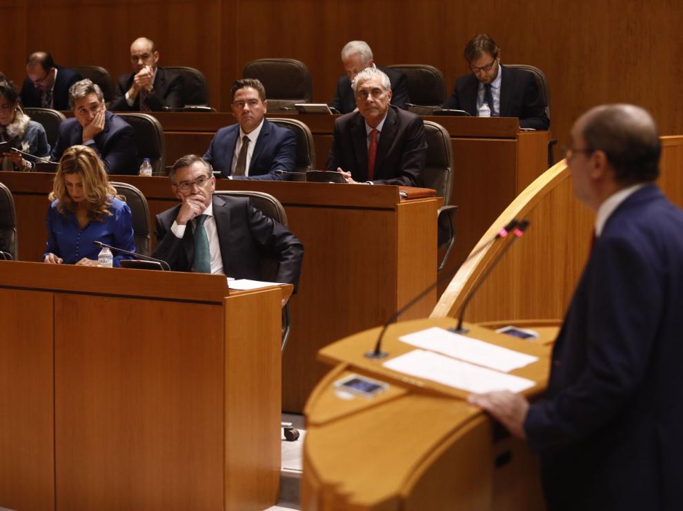 Pleno en las Cortes de Aragón