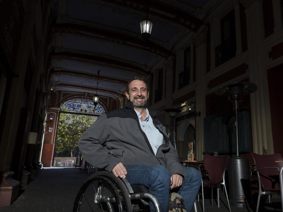 El hasta ahora presidente de Interpeñas, Braulio Cantera, en el pasaje del Ciclón.