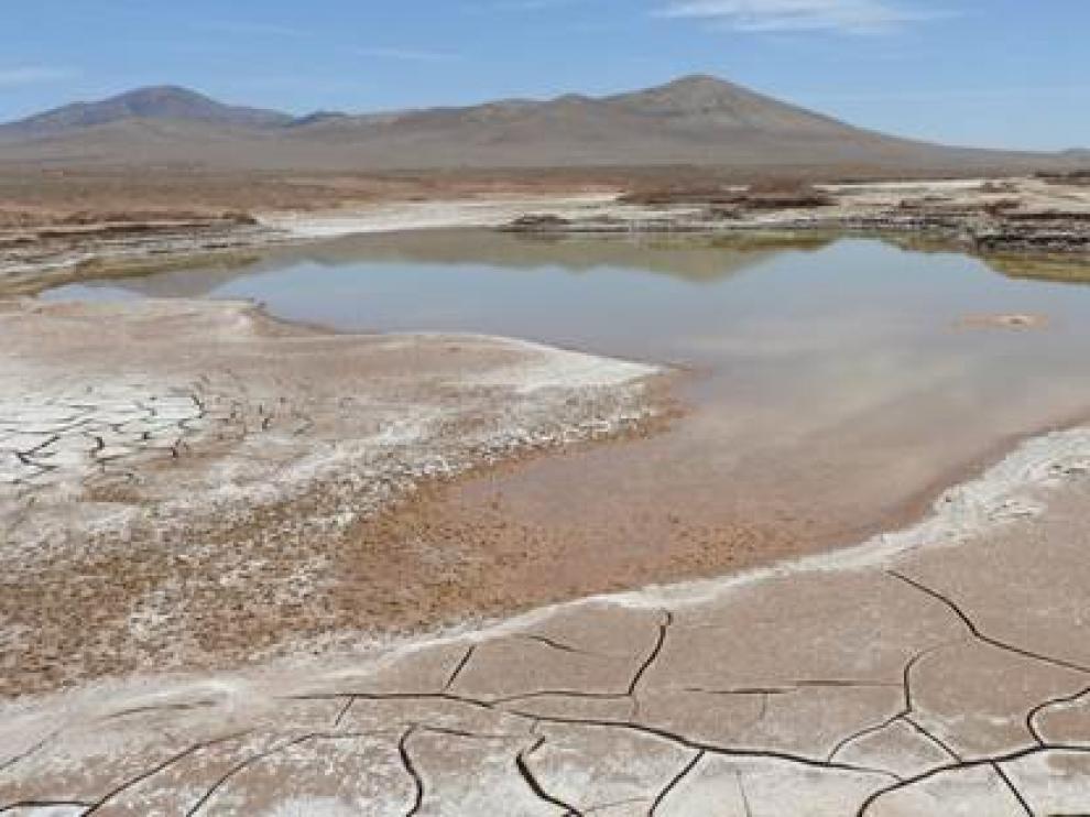 Lagos formados en el corazón hiperárido del desierto de Atacama