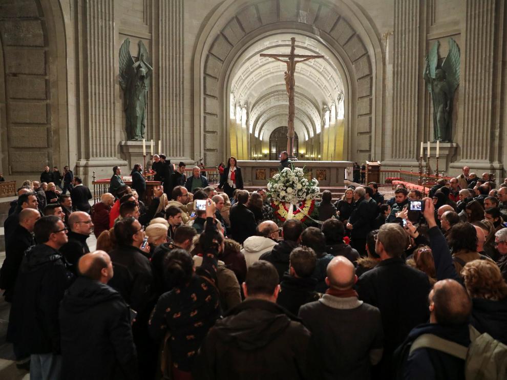 Aniversario de la muerte del dictador Francisco Franco, enterrado en la Abadía.
