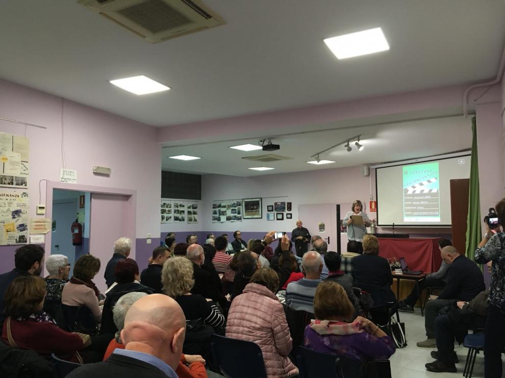 Entrega de premios del segundo concurso de cortometrajes.