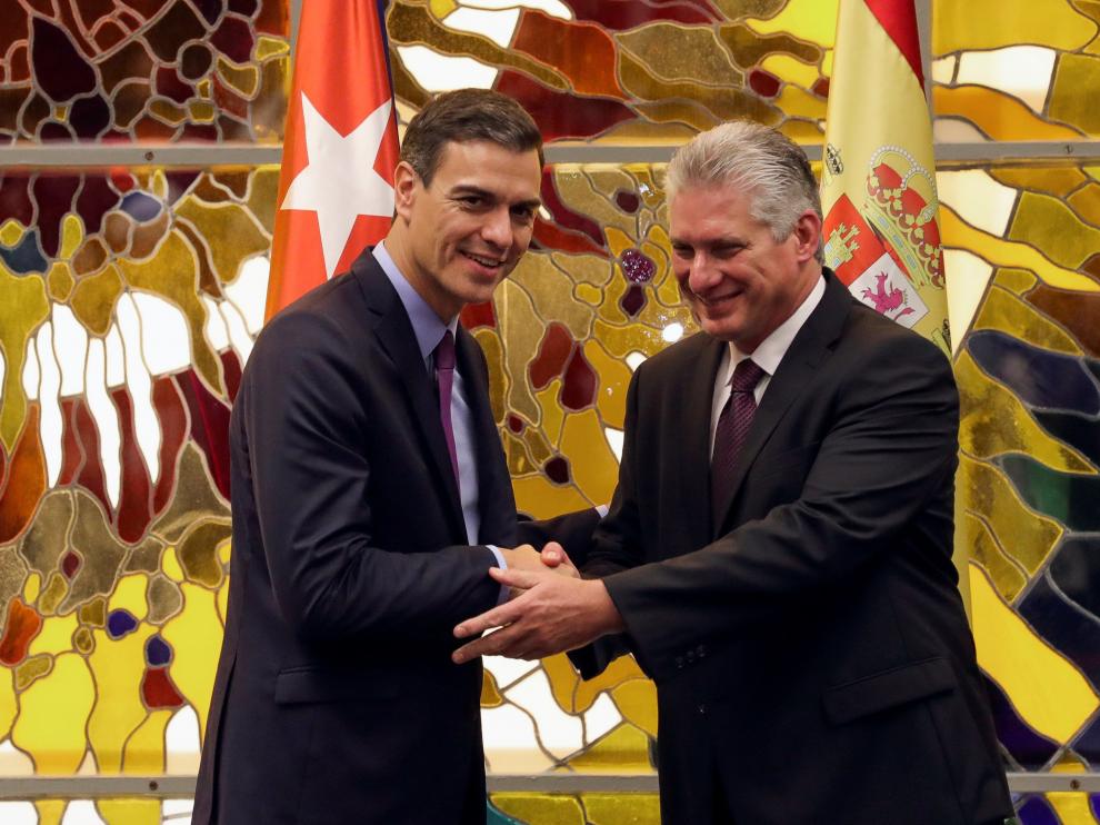 Visita de Pedro Sánchez a Cuba